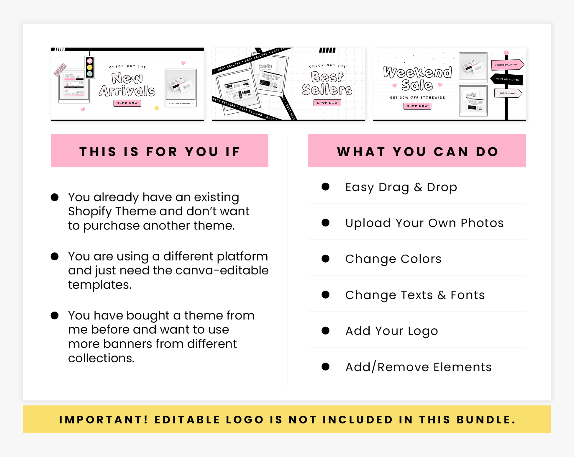 Shop Banners