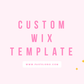 Custom Wix Template
