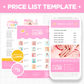 Price List Template