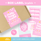 Box Label Template