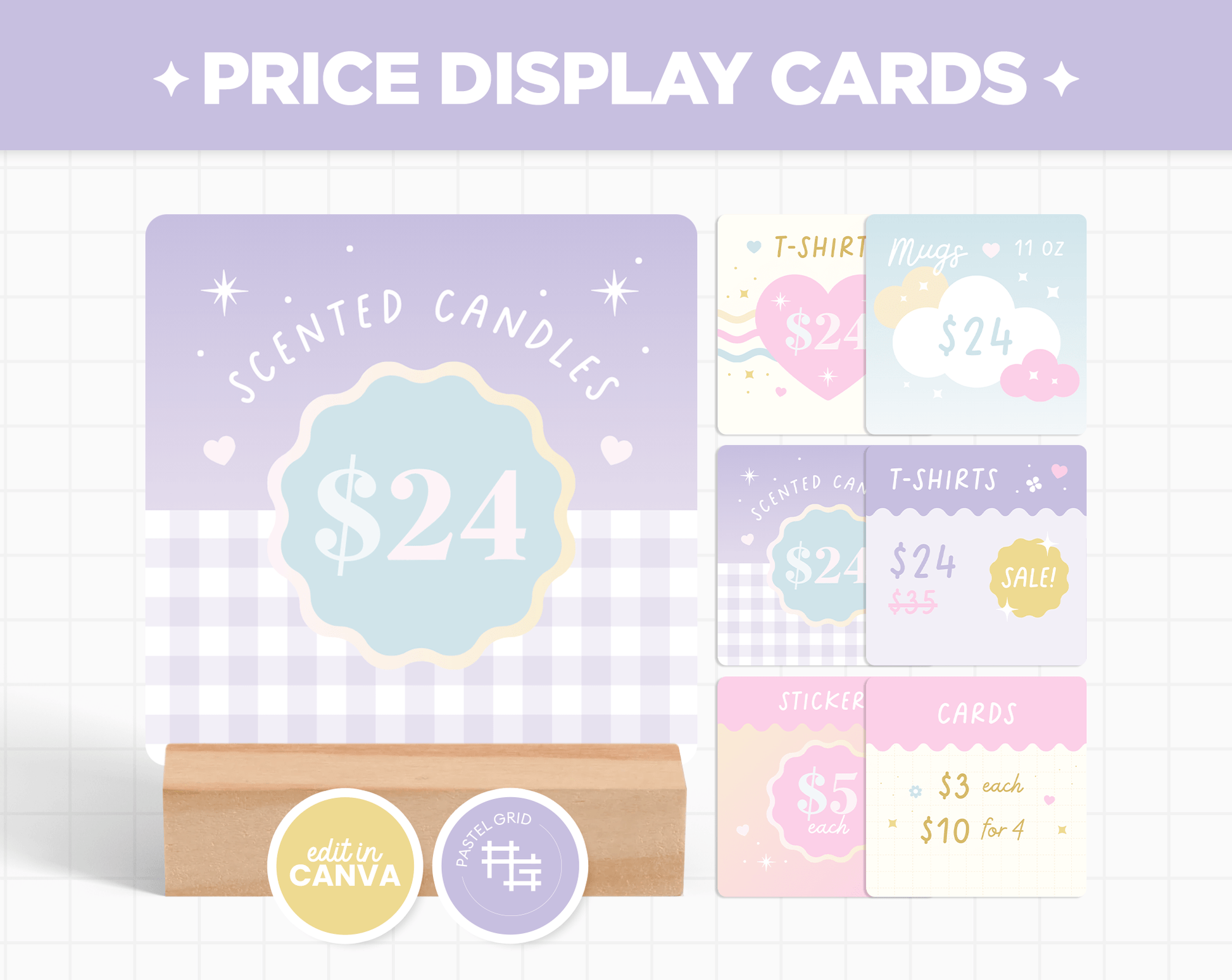 Price Display Cards