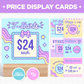 Price Display Cards