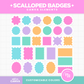 Scalloped Badges