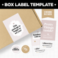 Box Label Template