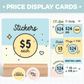 Price Display Cards