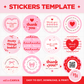 Stickers Template