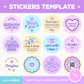 Stickers Template