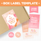 Box Label Template
