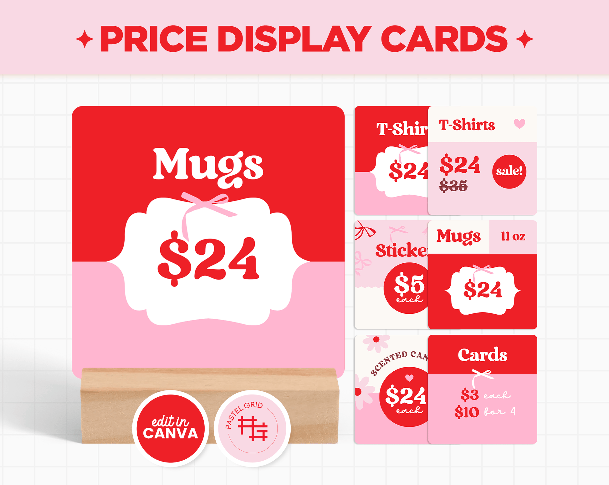 Price Display Cards