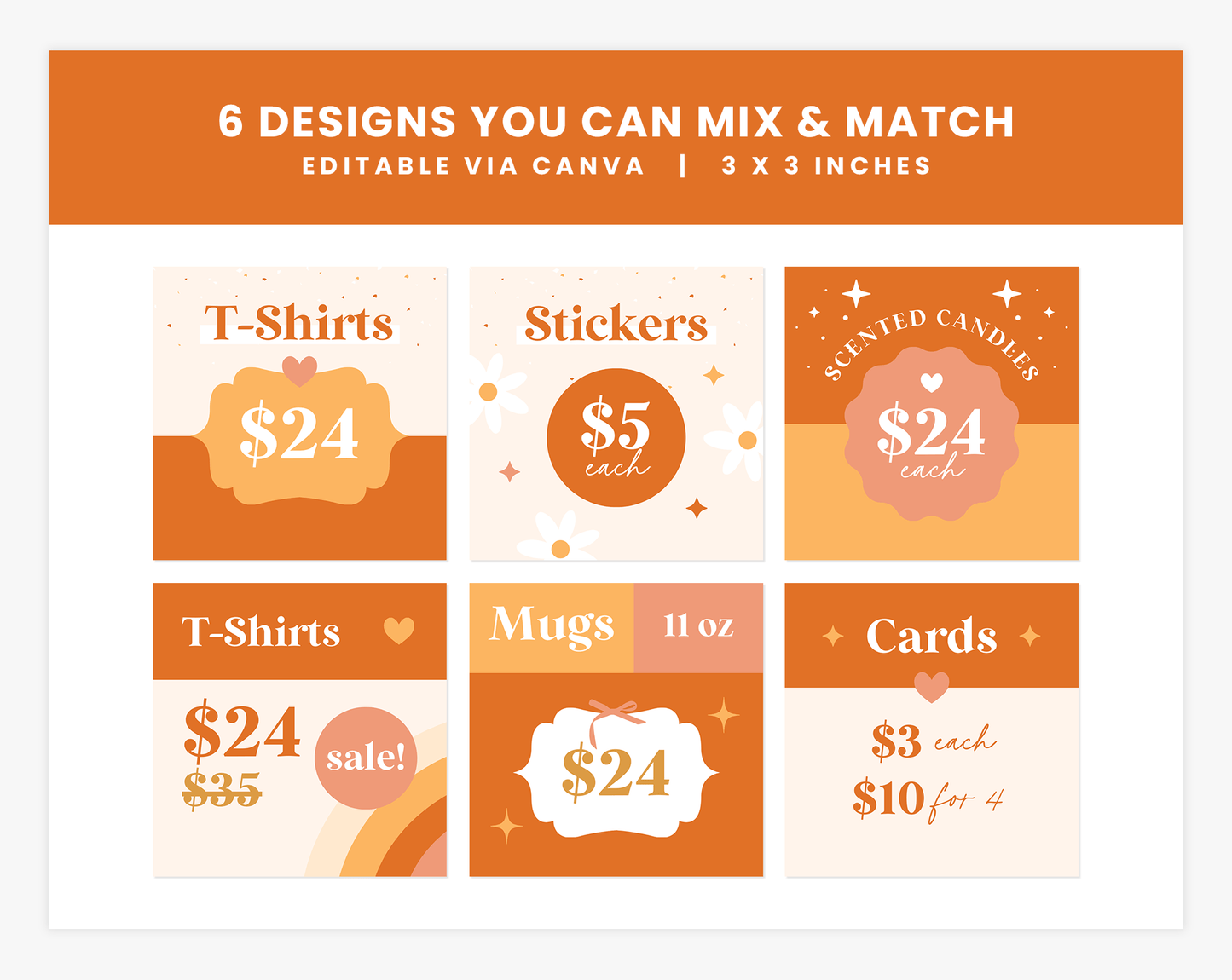 Price Display Cards