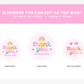 Stickers Template