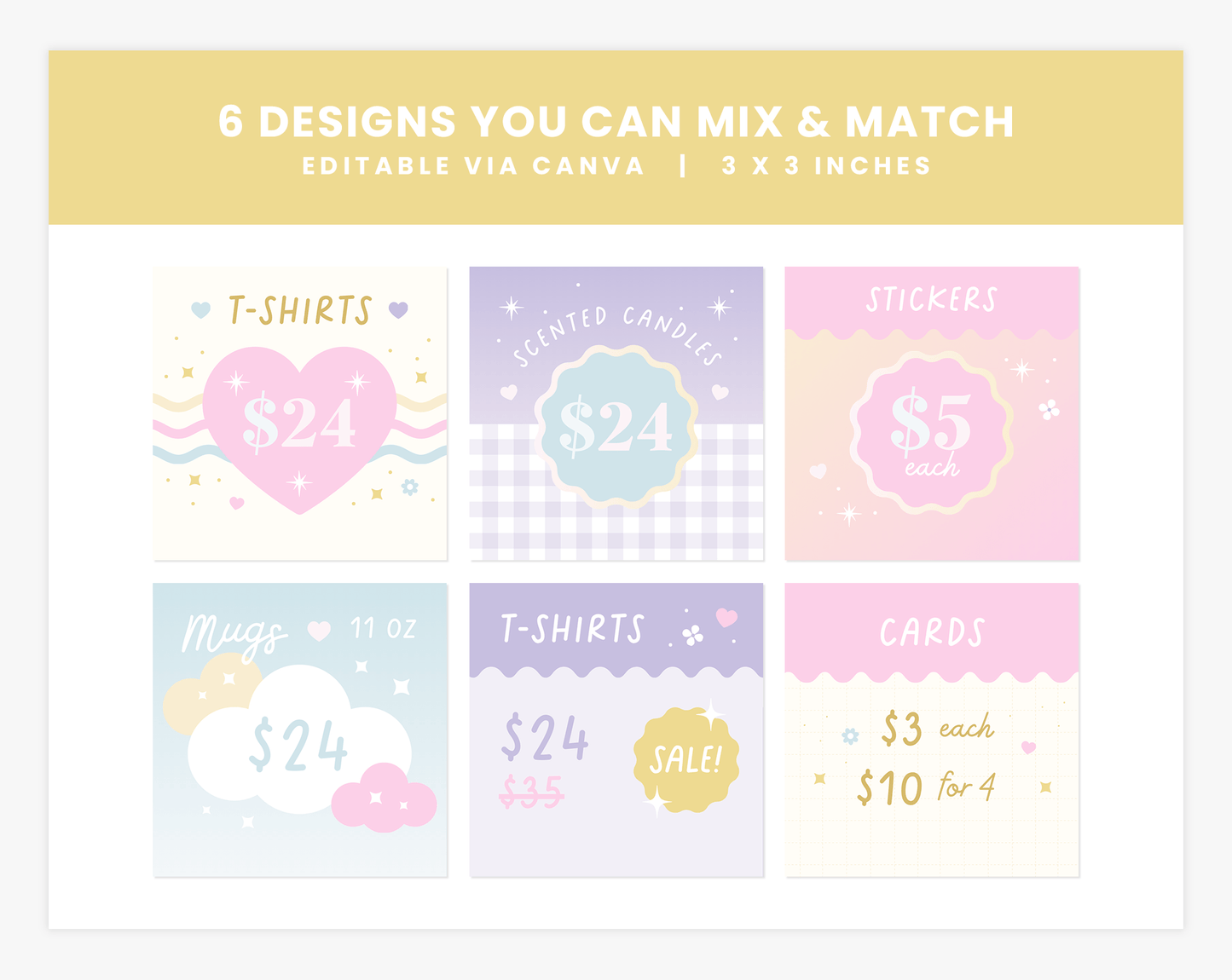 Price Display Cards