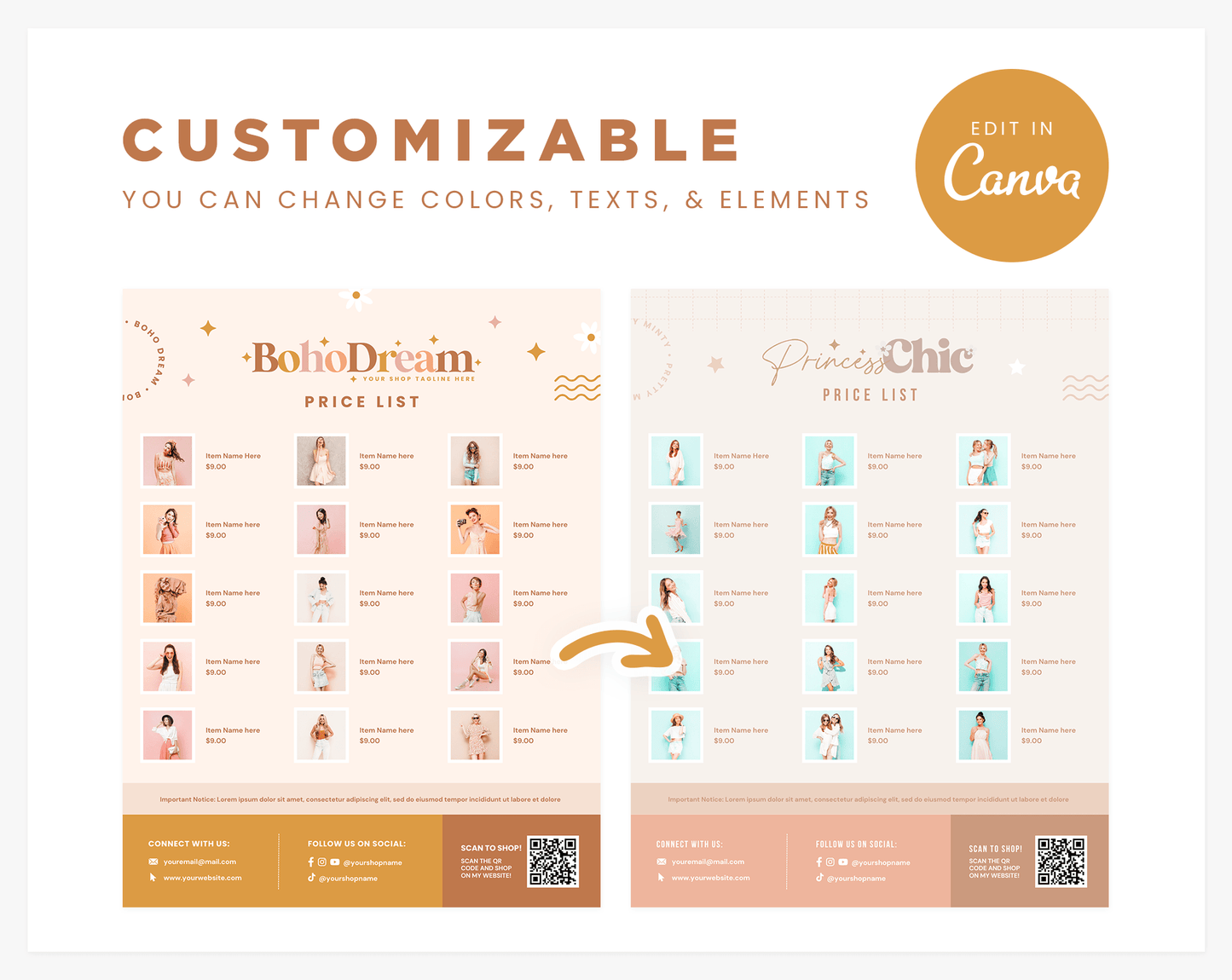 Price List Template