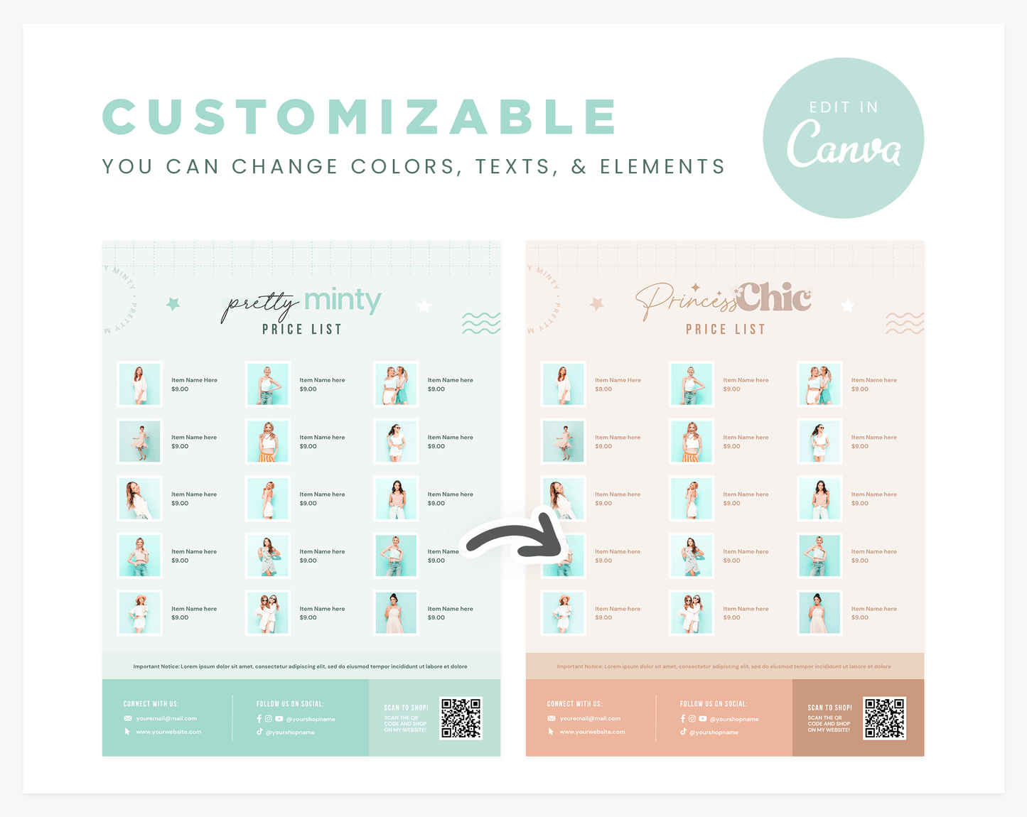 Price List Template