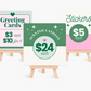 Price Display Cards