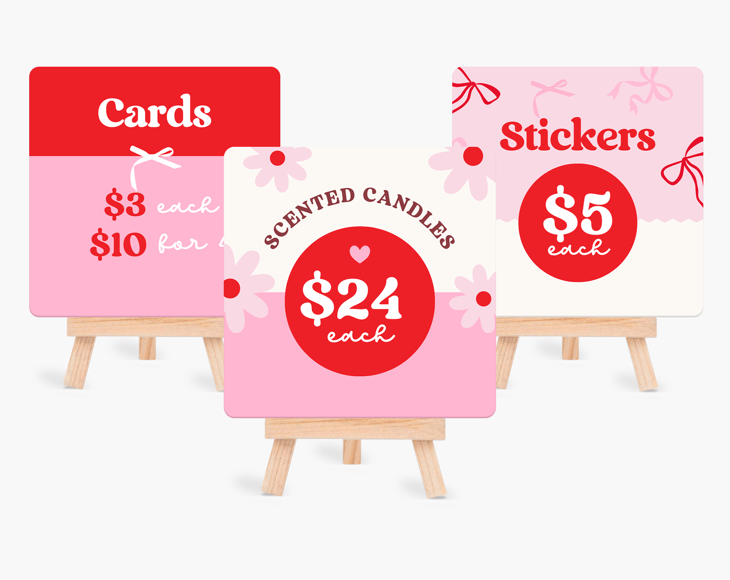 Price Display Cards