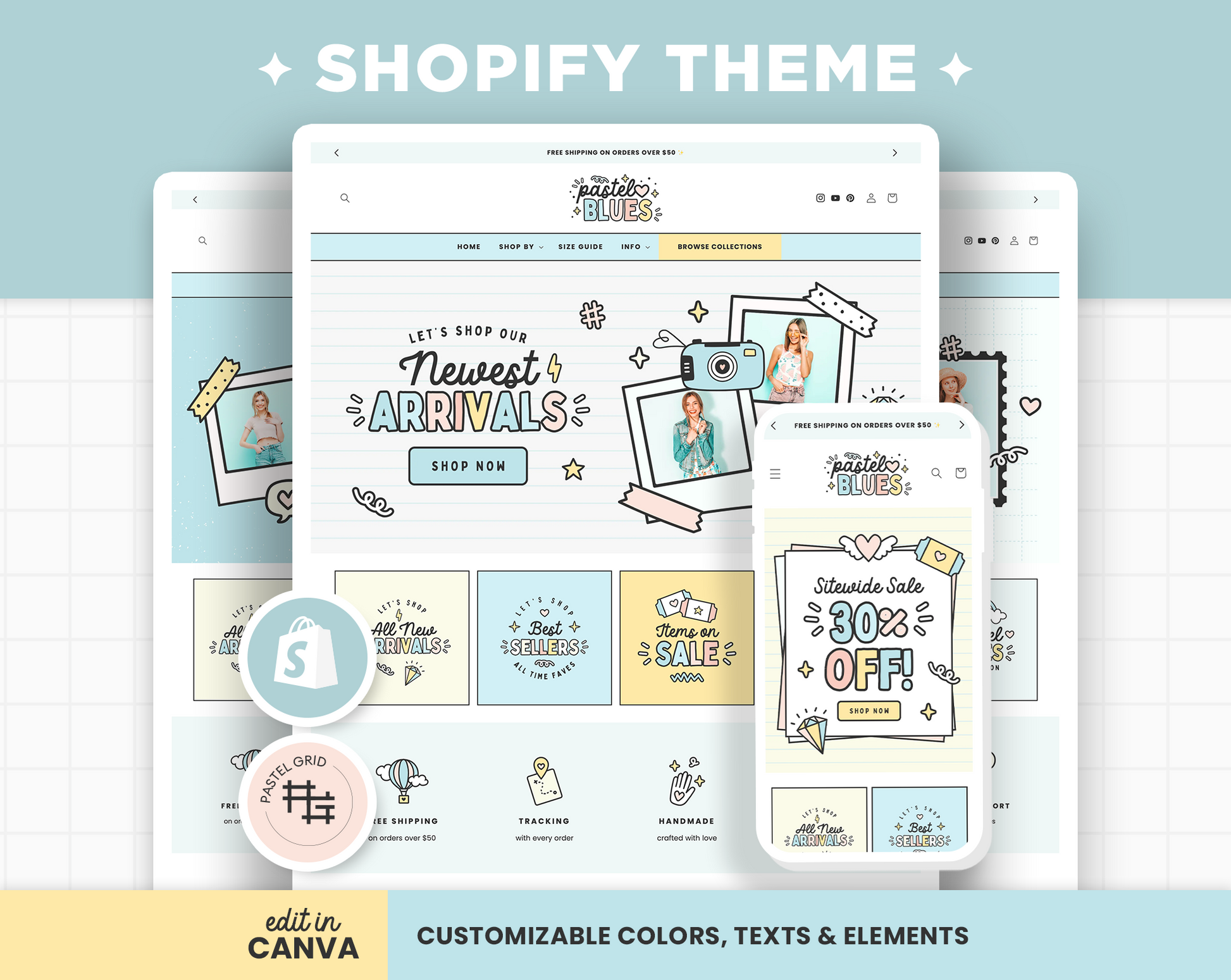 Pastel Blues Shopify Theme
