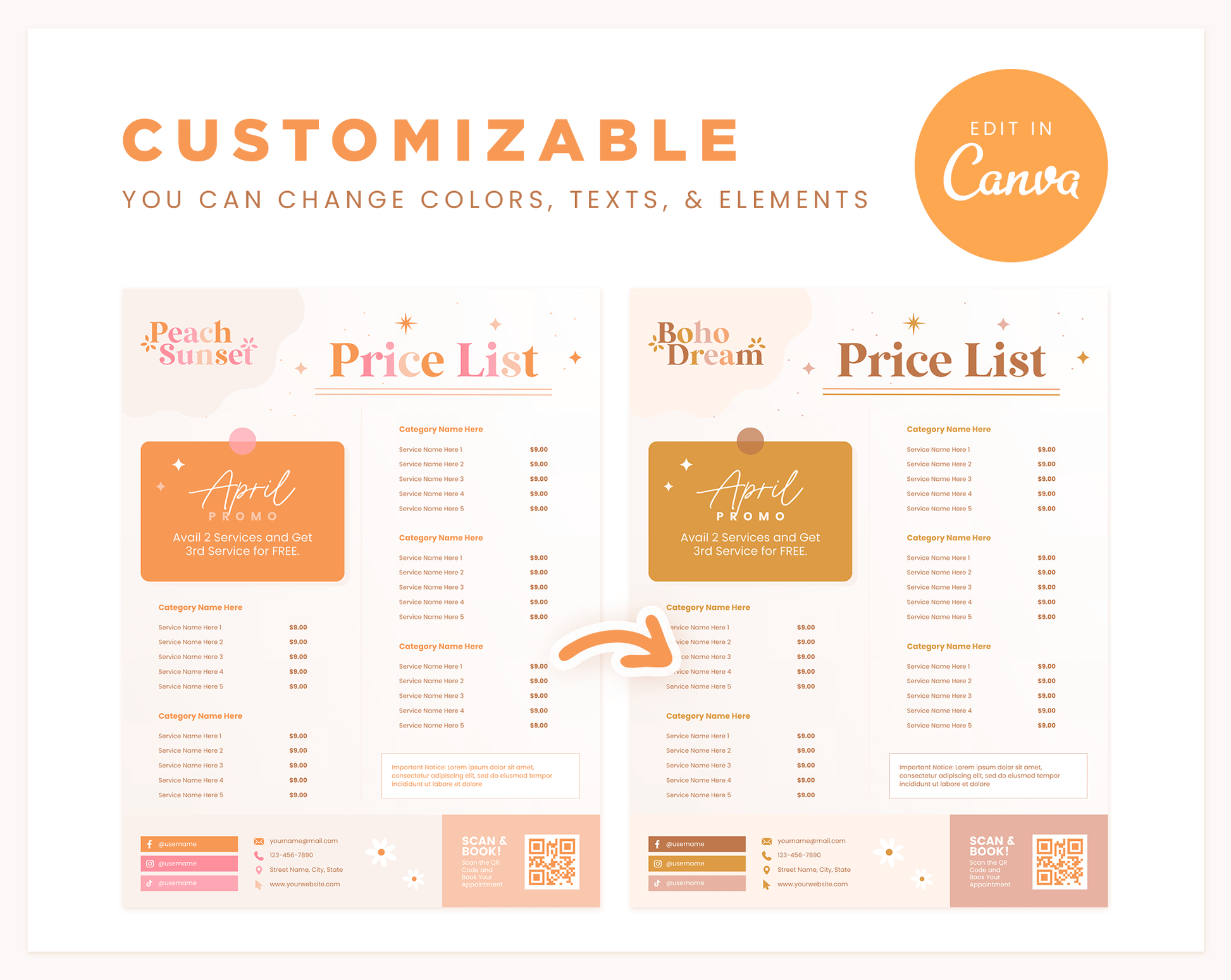 Price List Template